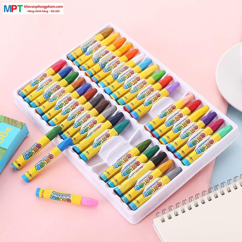 Bút sáp màu dầu 36 màu Deli 6964 (Sáp dầu)
