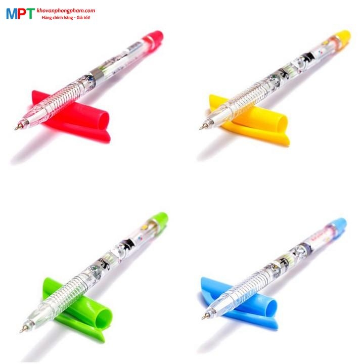 Hộp 25 bút bi Flexoffice FO-018 nét 0.38mm - Mực xanh