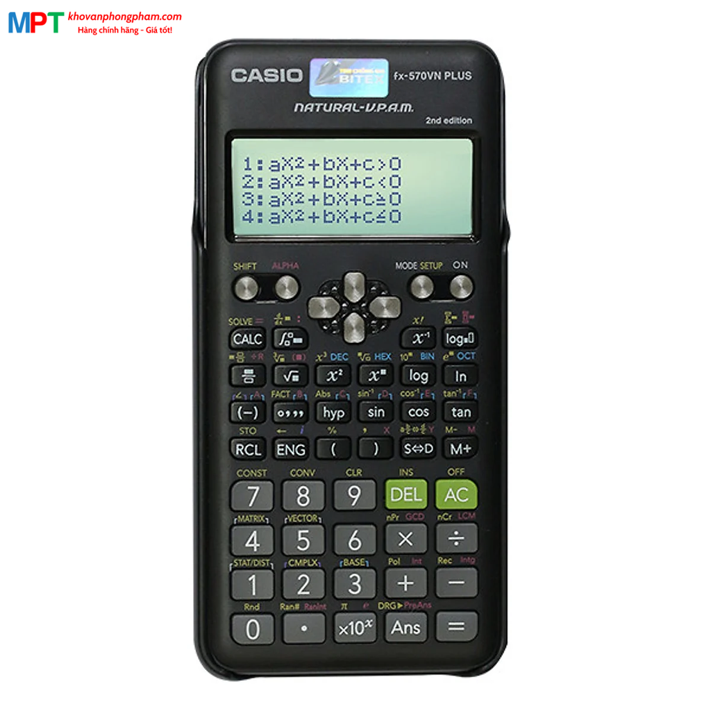 [CHÍNH HÃNG DO BITEX PP] Máy tính Casio FX-570VN PLUS NEW - Tặng 05 bút bi