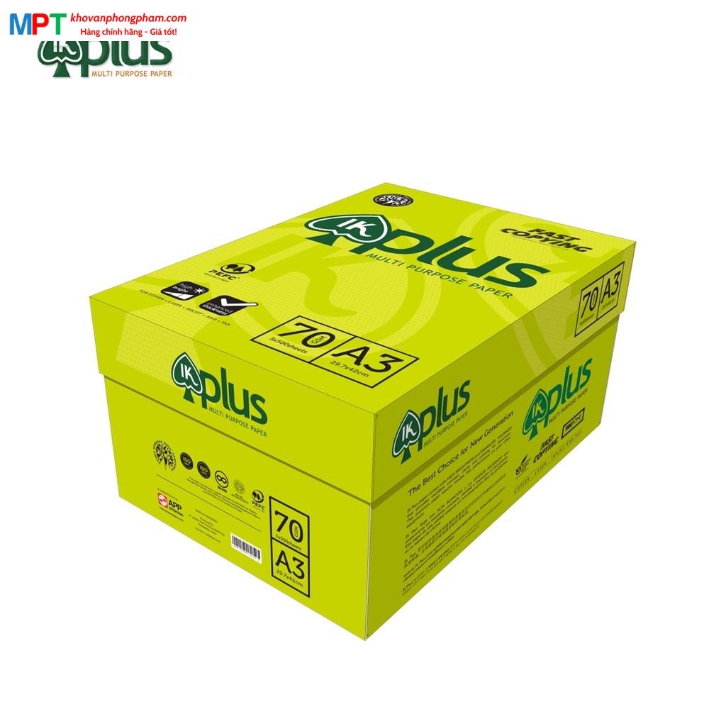 [GIÁ RẺ] Giấy in A3 IK Plus ĐL70gsm
