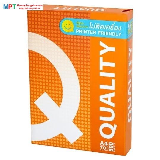 [TẶNG FILE 8 NGĂN] Thùng 5 Tập Giấy in A4 Quality ĐL70gsm