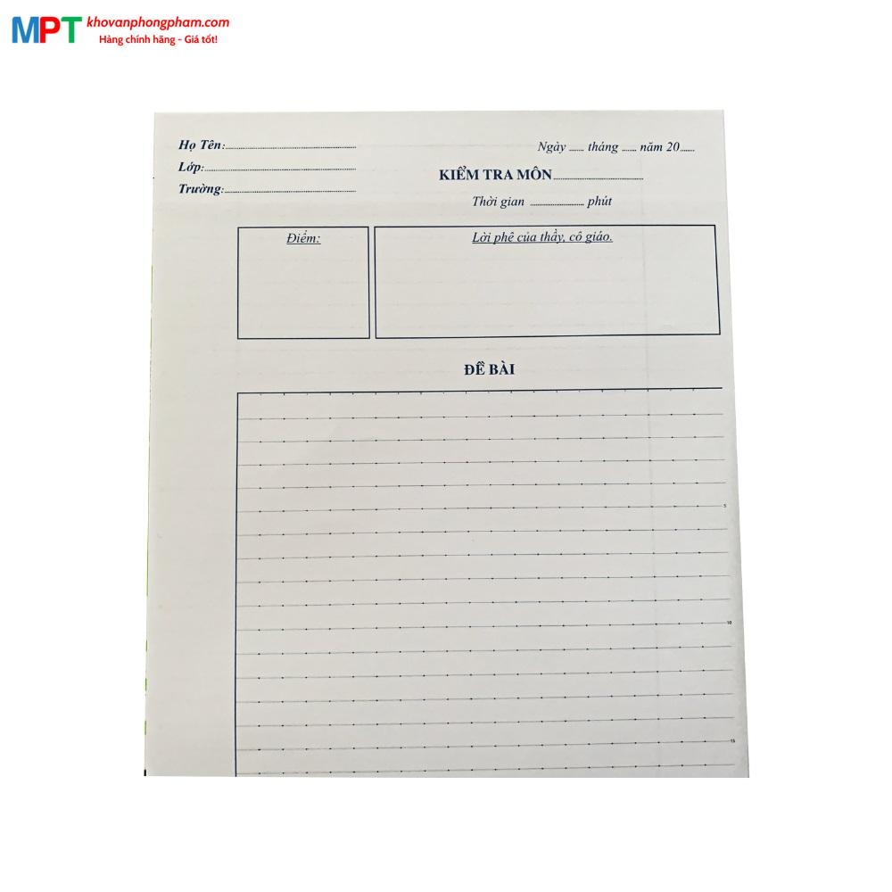 [MUA 3 TẶNG 1 BÚT BI] Giấy kiểm tra Campus kẻ ngang có chấm 20 tờ đôi + 10 đơn TP-BSM70G-30