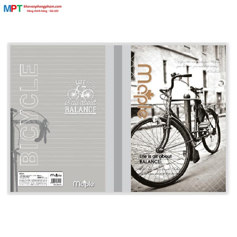Sổ bìa bồi may gáy Maple 300 trang NBB.A4BIC300