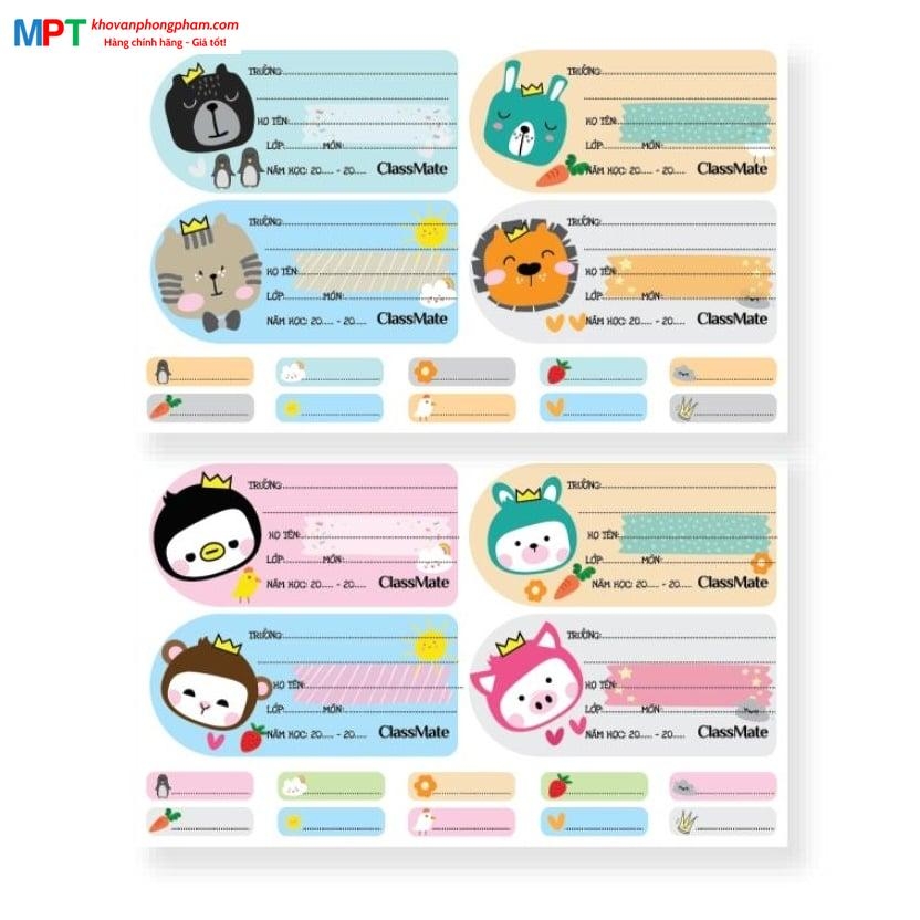 Nhãn vở Classmate Cartoon CL-NT222