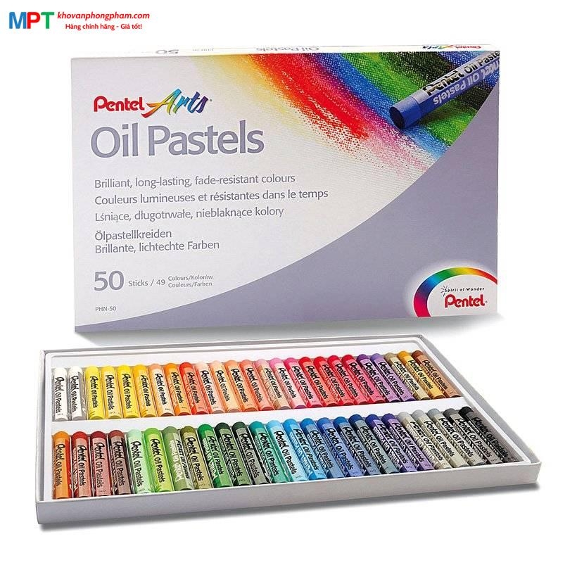 Sáp dầu 50 màu Pentel PHN-50
