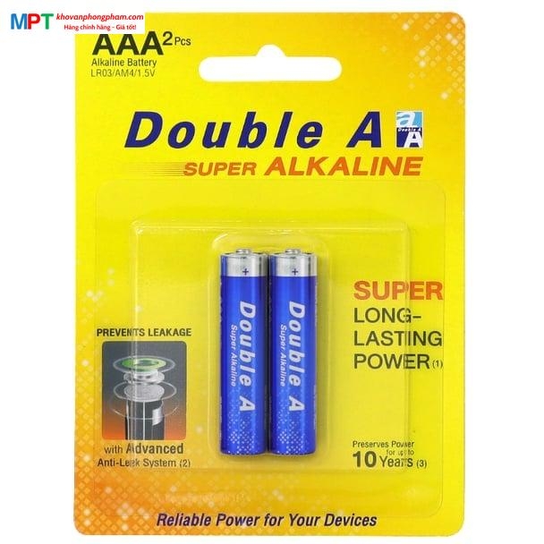 [GIÁ RẺ] Vỉ 2 viên pin AAA Double A Super Alkaline