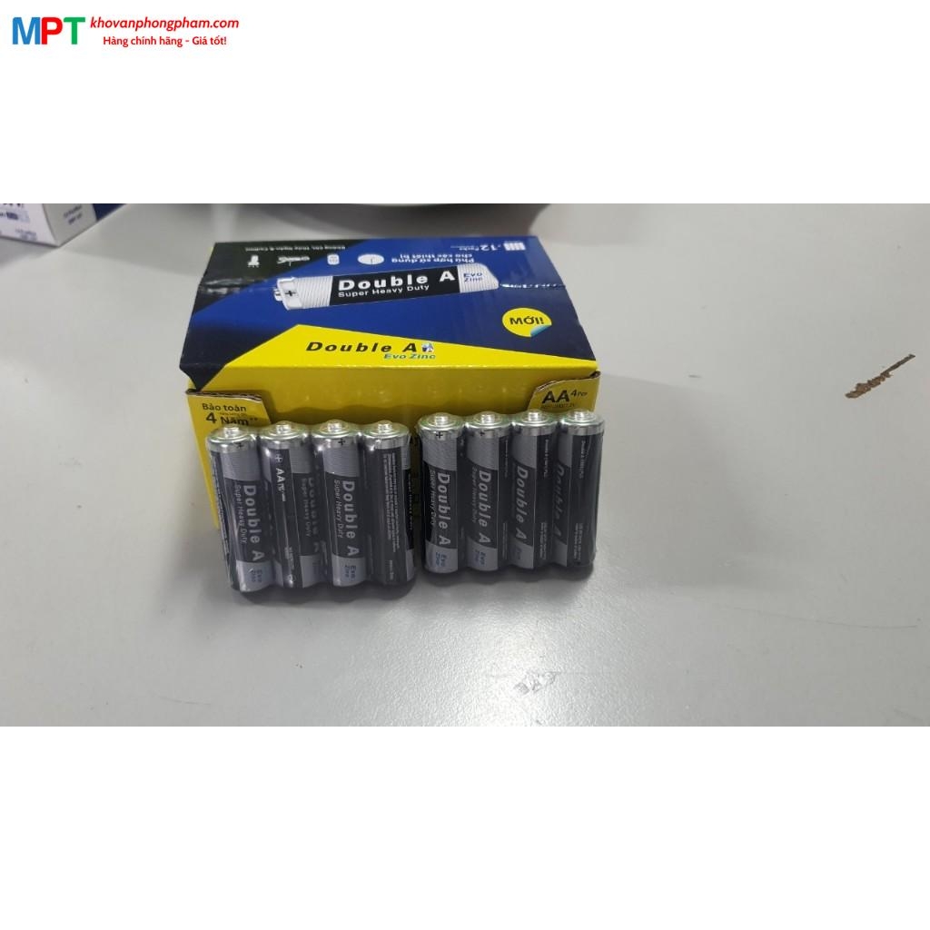 Vỉ 4 viên Pin AAA Double A Evo Zinc đóng màng co - Pin đũa