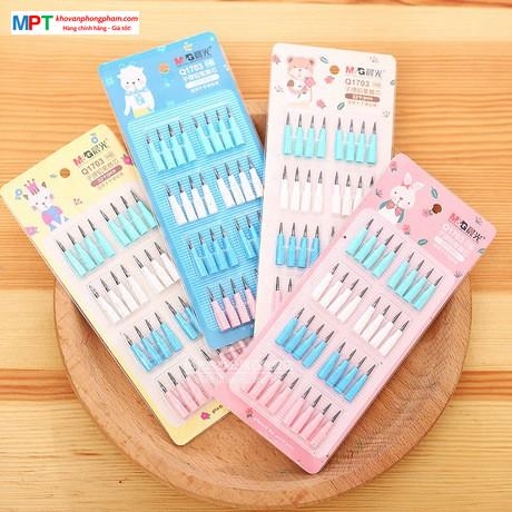 Ruột bút chì khúc HB nhiều màu M&G ASLQ1703 (Vỉ 32 khúc)