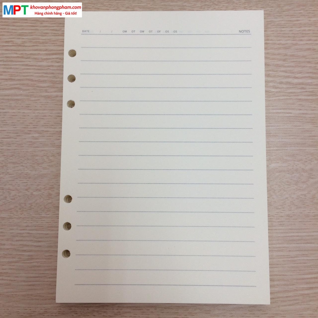 Ruột sổ A5 140 trang 25-6 (145x210mm)