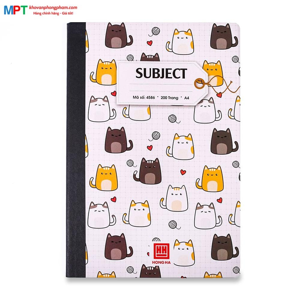 Sổ bìa bồi Hồng Hà Subject A4 200 trang 4586