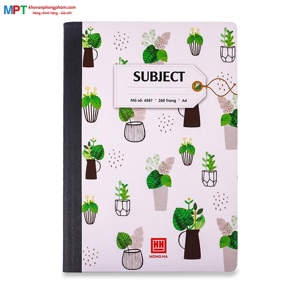 Sổ bìa bồi Hồng Hà Subject A4 260 trang 4587