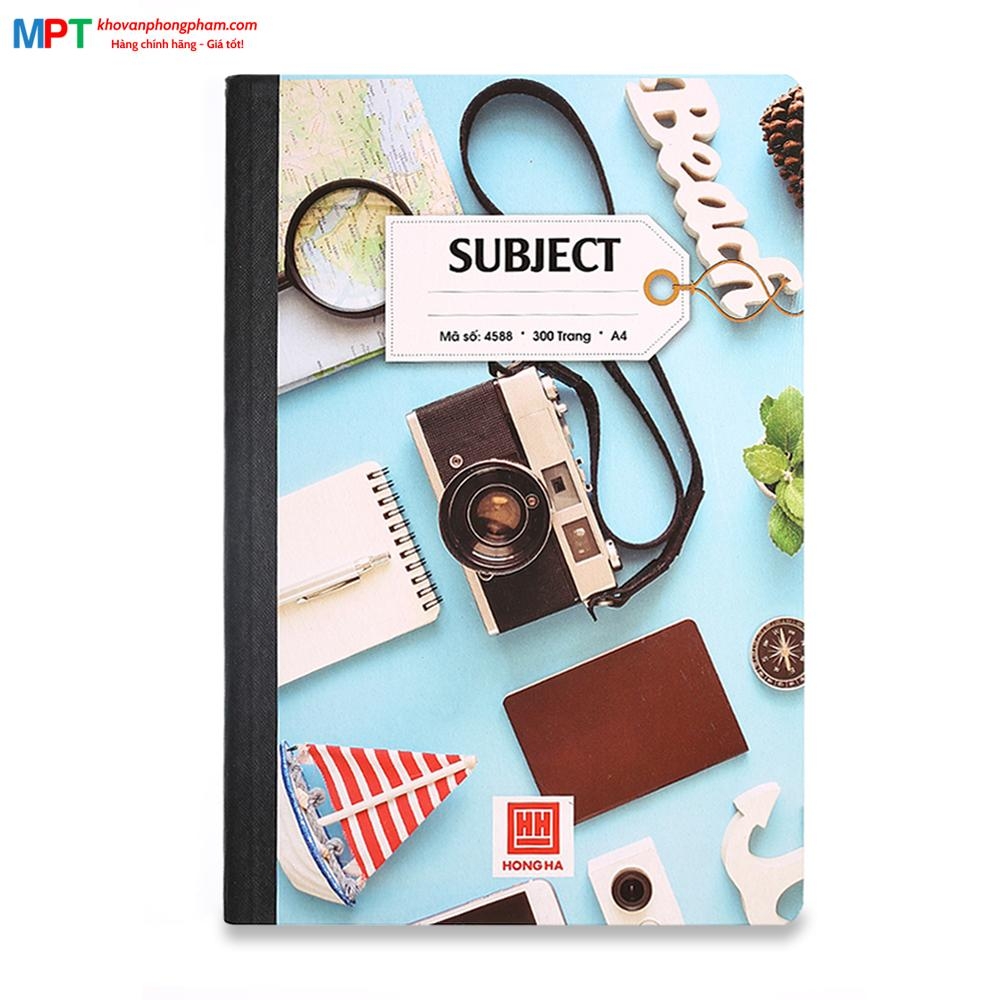 Sổ bìa bồi Hồng Hà Subject A4 300 trang 4588
