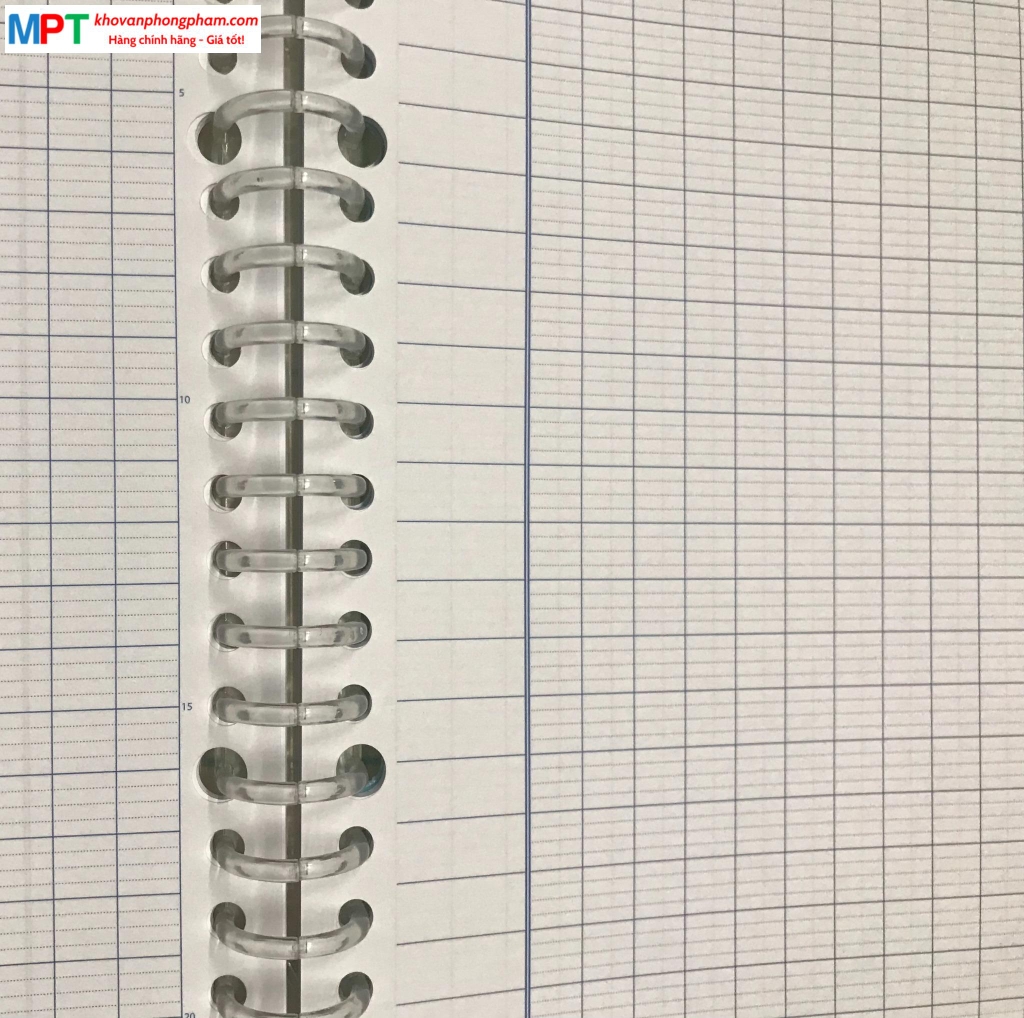 Sổ Binder còng nhựa dòng kẻ 4 ly ngang Campus Line Filed khổ A5 - 50 tờ đơn