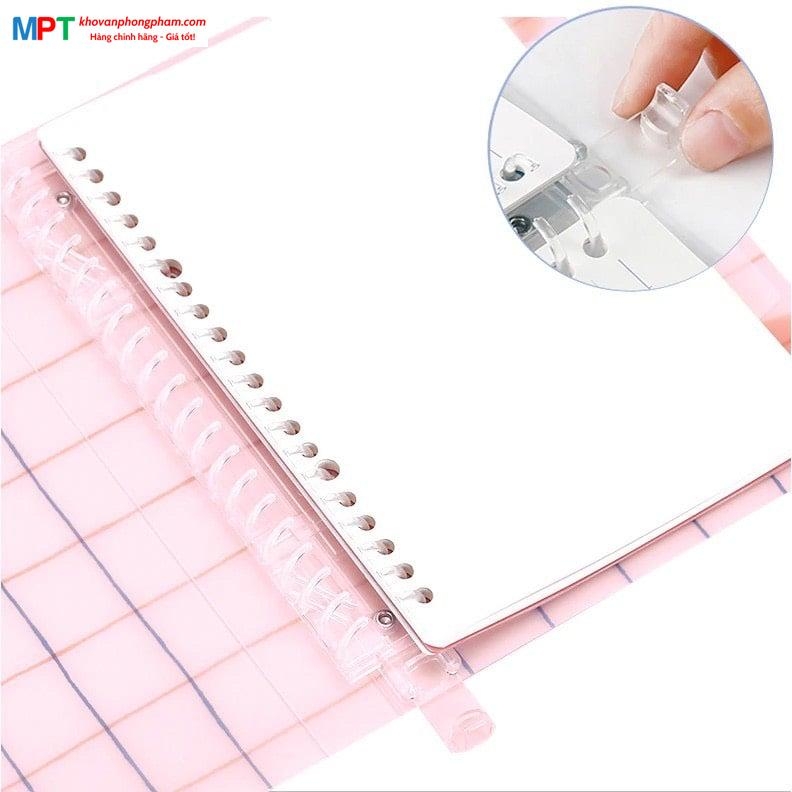 Sổ Binder còng nhựa dòng kẻ ngang Campus Line Filed khổ A5 - 50 tờ đơn