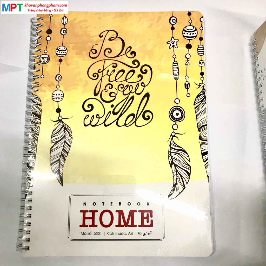 Sổ lò xo Hải Tiến bìa bồi cao cấp Home A4 200 trang 6331