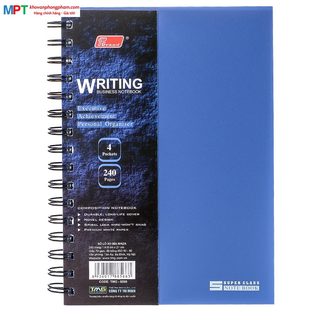 Sổ lò xo A5 Grand 240 trang TMG-8566