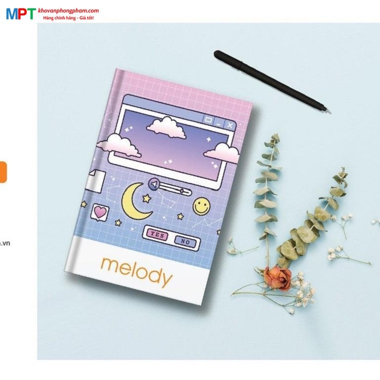 Sổ bìa bồi Melody 5 - 160 trang 7383 (Kích thước 135x195mm)