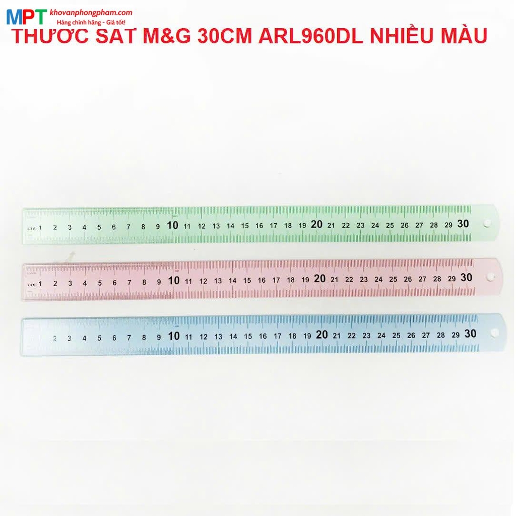 Thước sắt 30cm M&G ARL960DL - Thước có nhiều màu lựa chọn
