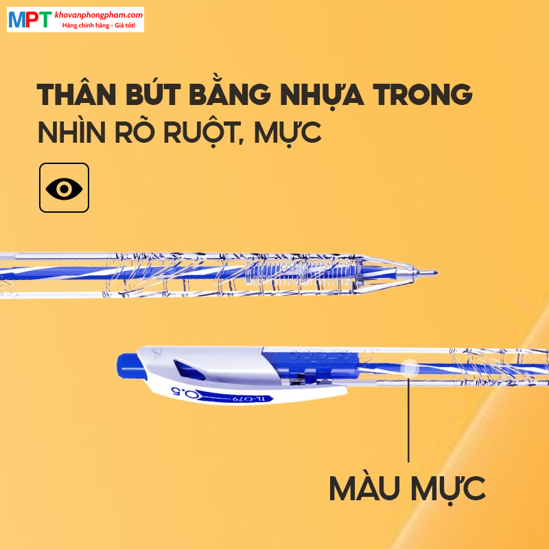 [GIÁ 1K...] Bút bi Thiên Long TL-079 nét 0.5mm (KM: Mua 10 tặng 1, mua 20 tặng 4)