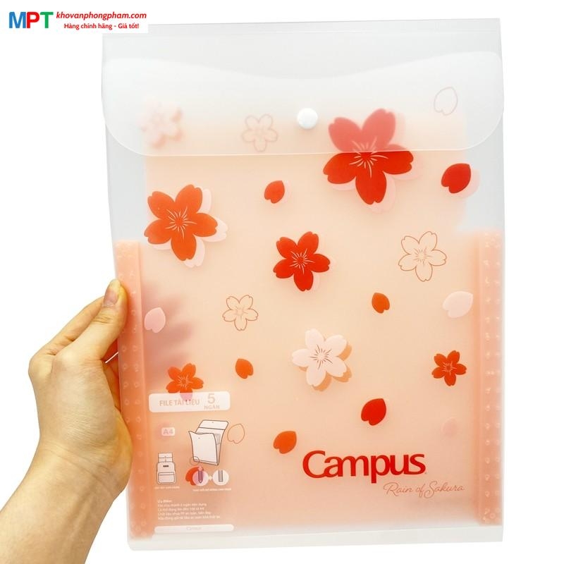 File đựng tài liệu đứng 5 ngăn Campus DF-5Y-SKR khổ A4