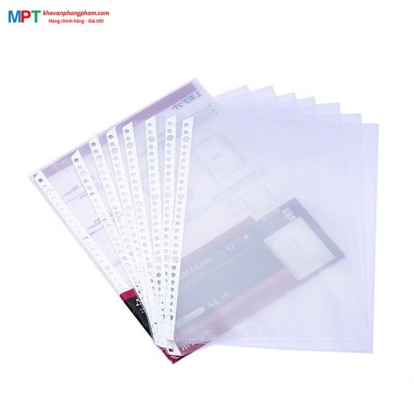Tập 10 Túi sơ mi lỗ Plus 92-372A - Loại dày 0.07mm