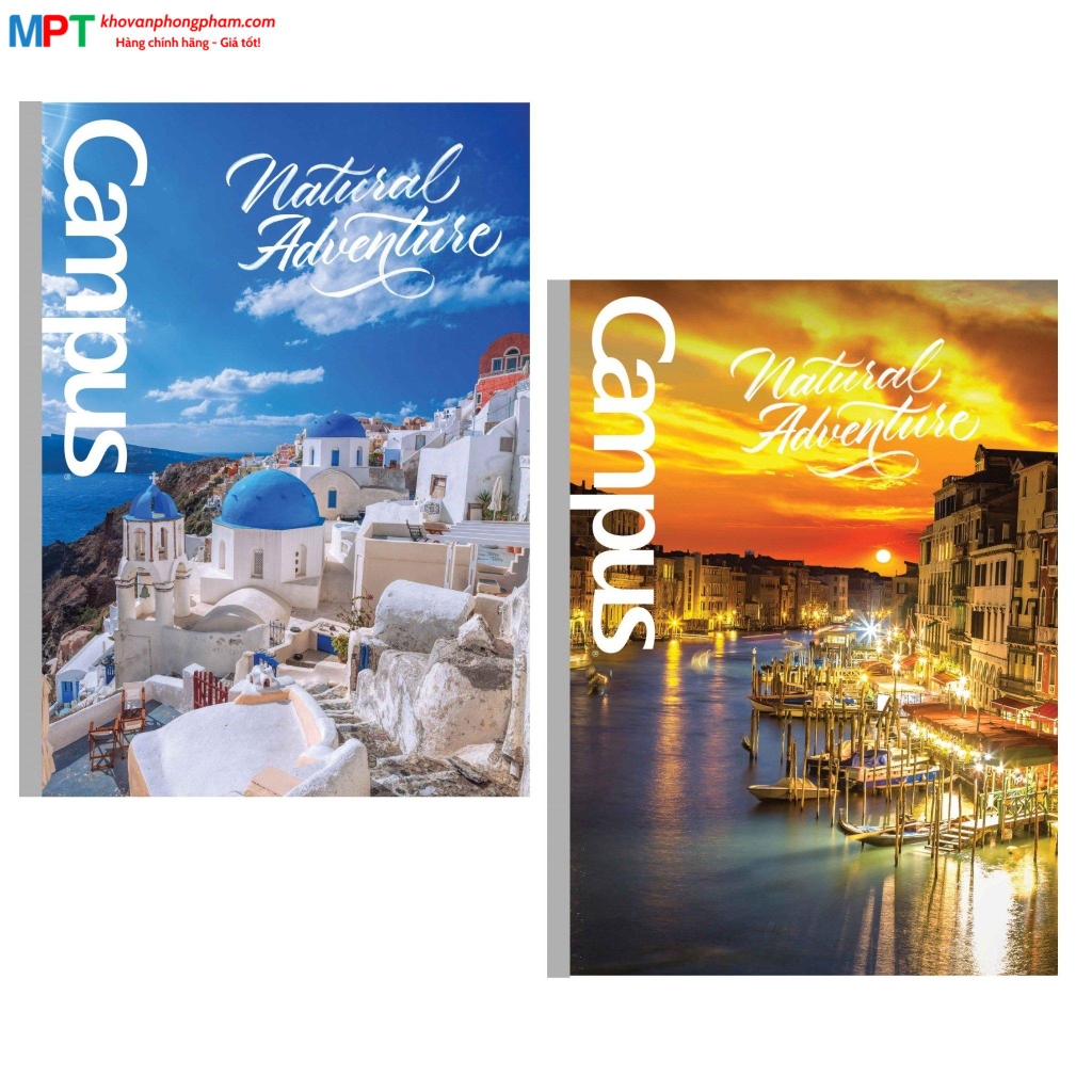 Vở kẻ ngang có chấm Campus Adventure 80 trang - Mua 10 quyển tặng 01 bút bi