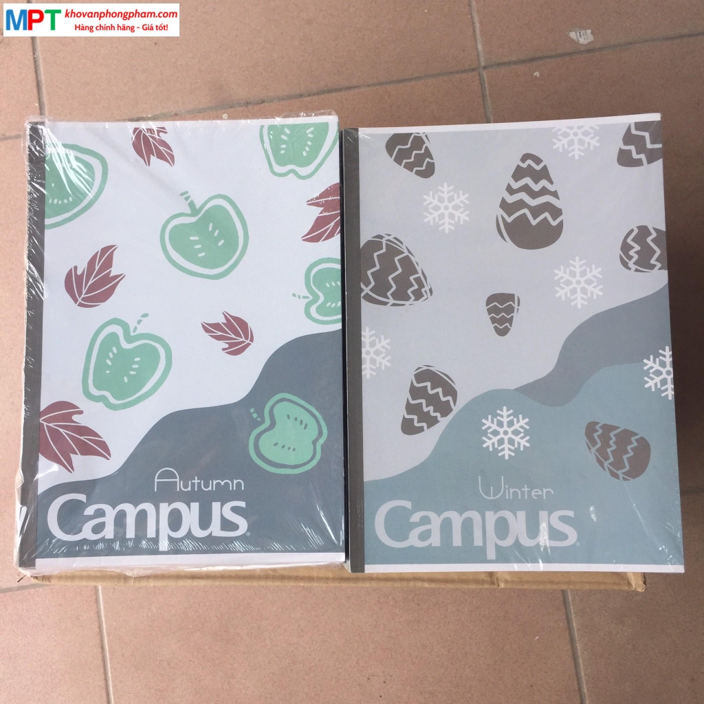 Vở kẻ ngang Campus Four Seasons 2 120 trang - Mua 10 quyển tặng 01 Bút bi