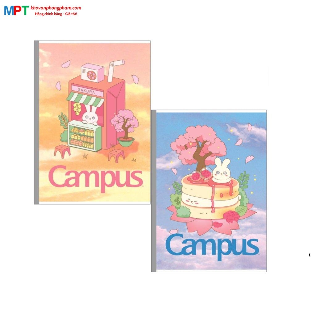 [MẪU MỚI 2023] Vở Campus KAWAII 2 80 trang dòng kẻ ngang có chấm - Mua 10 quyển tặng bút bi