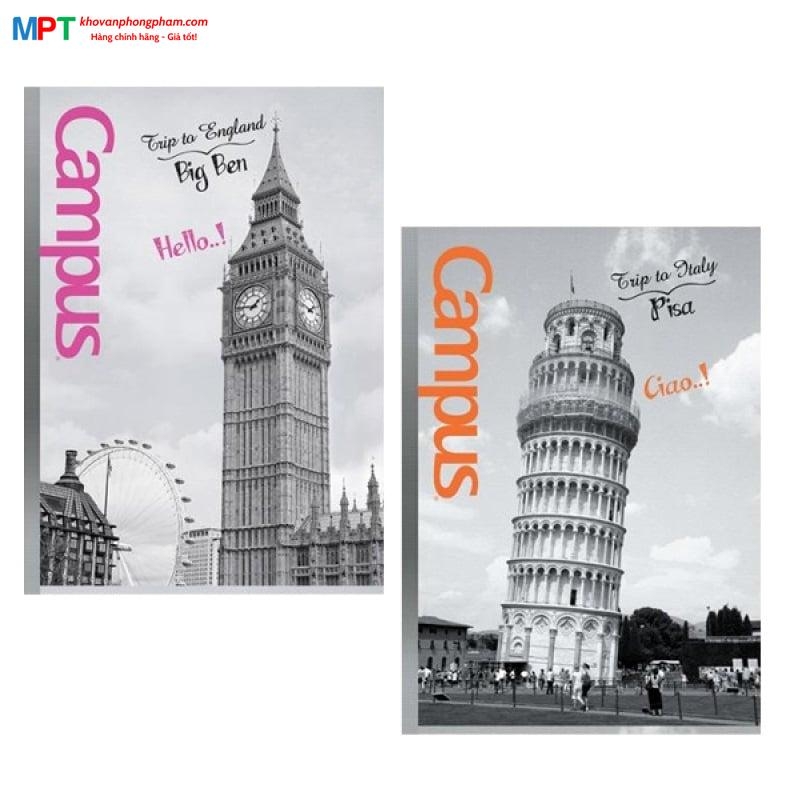 Vở kẻ ngang Campus Landscape 120 Trang - Mua 10 quyển tặng 01 bút bi