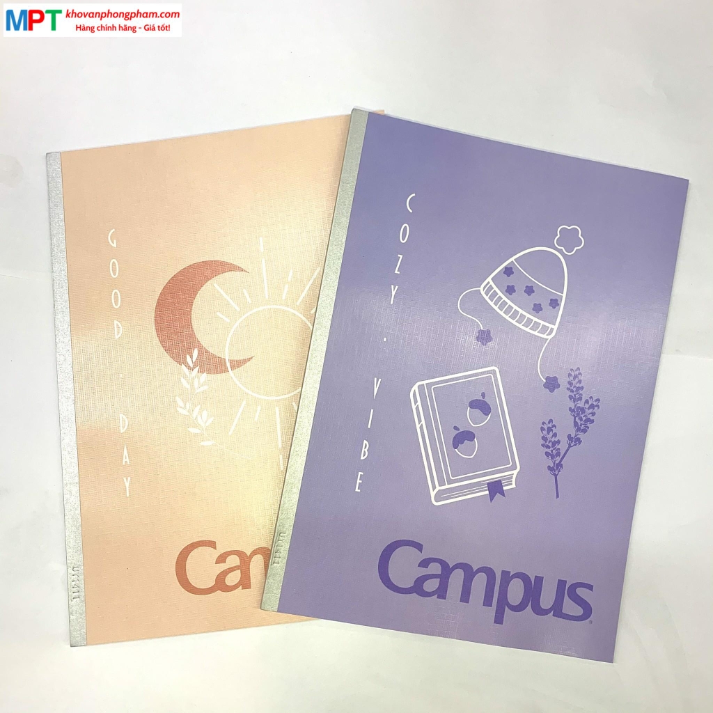 Vở Campus Muted Color 80 trang (Dòng kẻ ngang) - Mua 10 quyển tặng bút bi