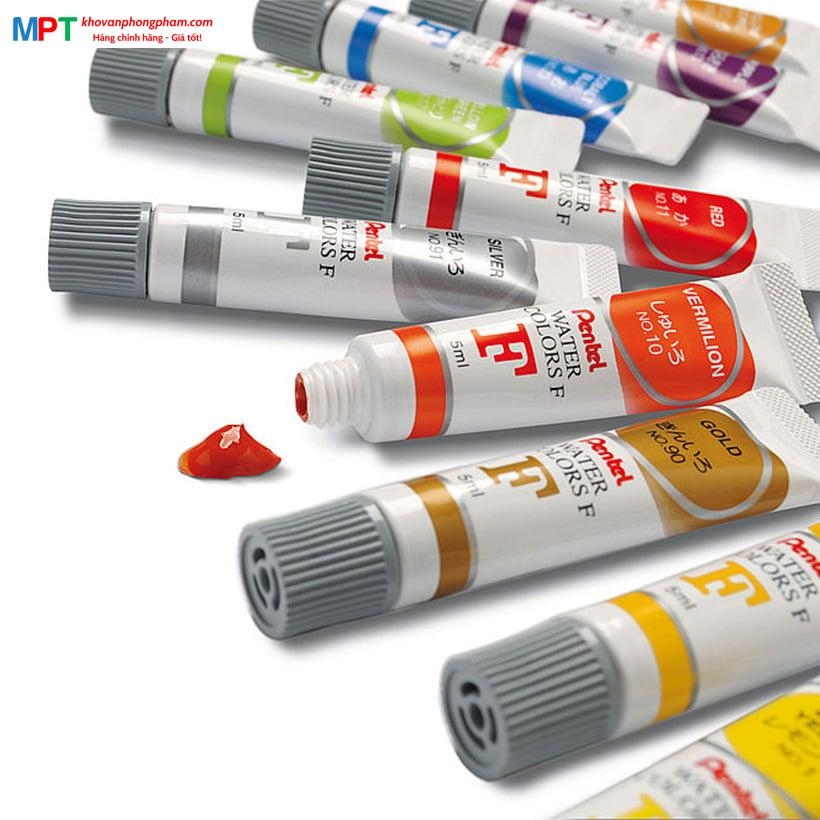 [CHÍNH HÃNG] Màu nước Pentel 24 màu Pentel WFRS-24 (Tuýp 5ml)