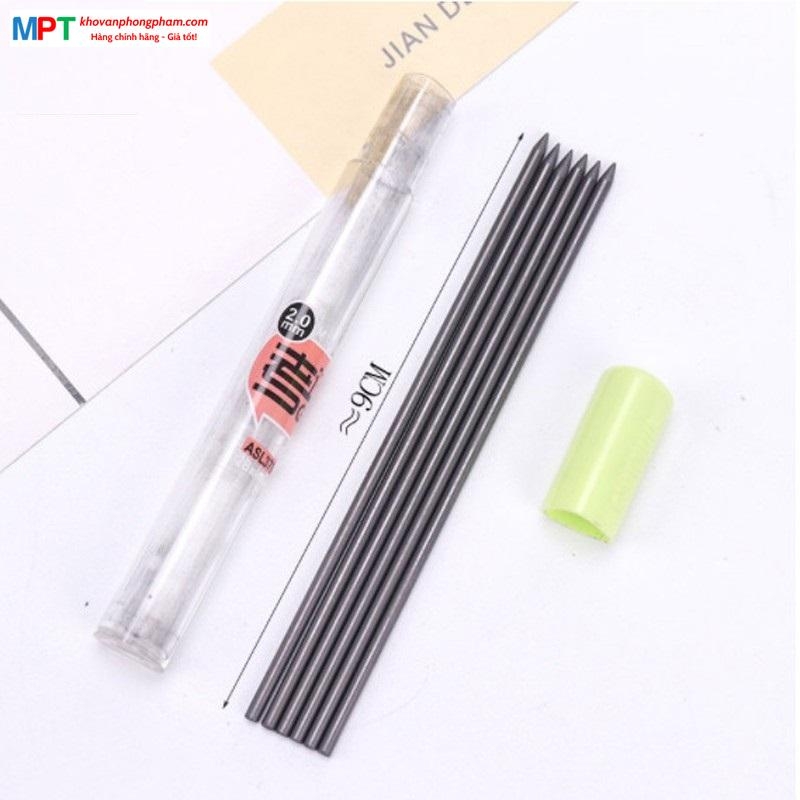 Ruột chì kim 2B ngòi 2.0mm Chính Hãng M&G ASL37902 (90mm x 6 ruột)