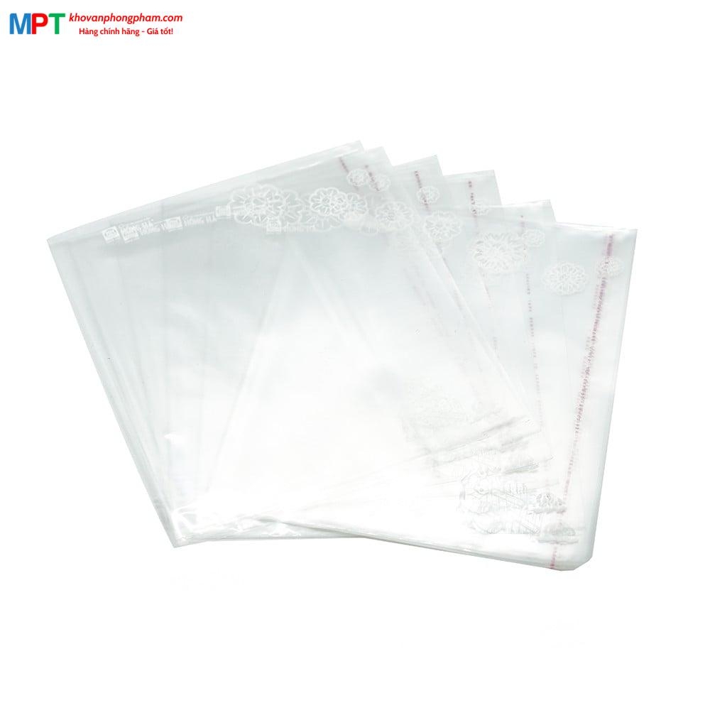 Nylon bọc sách Tiếng Anh Hồng Hà 3531 - Kích thước 198x280mm - Tập 5 cái