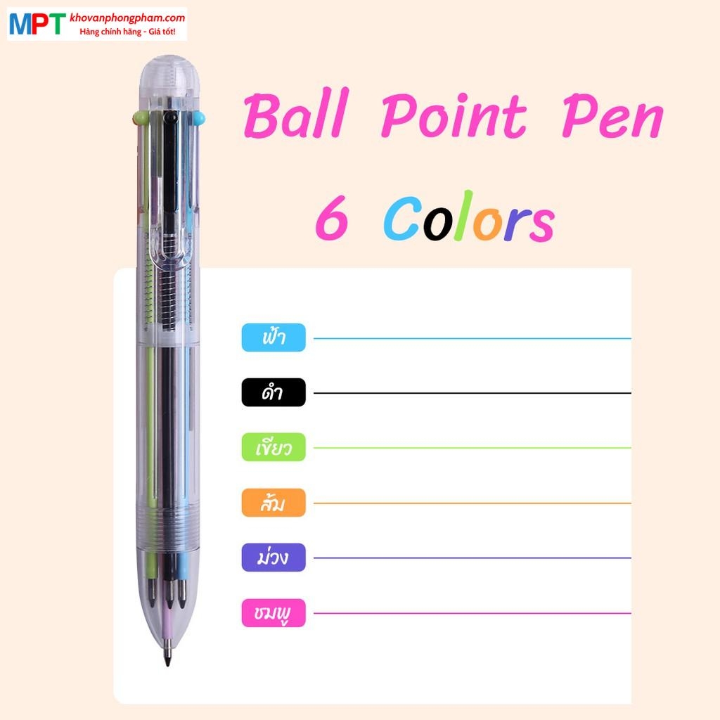 Bút bi 6 màu M&G ABPV6101