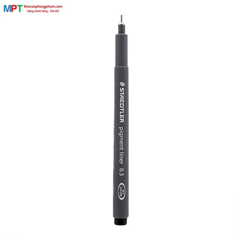 Bút vẽ kỹ thuật Staedtler Chính Hãng 308 01 0.1mm màu đen (Bút dạ kim số)