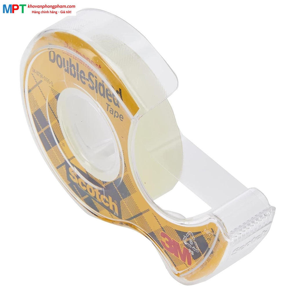 Băng dính 2 mặt trong suốt Silicon 3M Scoth 12.7mm x 11.4m Cat.137