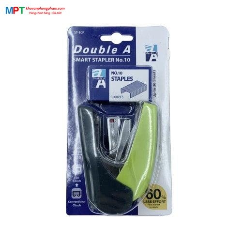 Dập ghim trợ lực Double A bấm được 30 tờ tặng kèm 1 hộp ghim (Sử dụng ghim số 10)