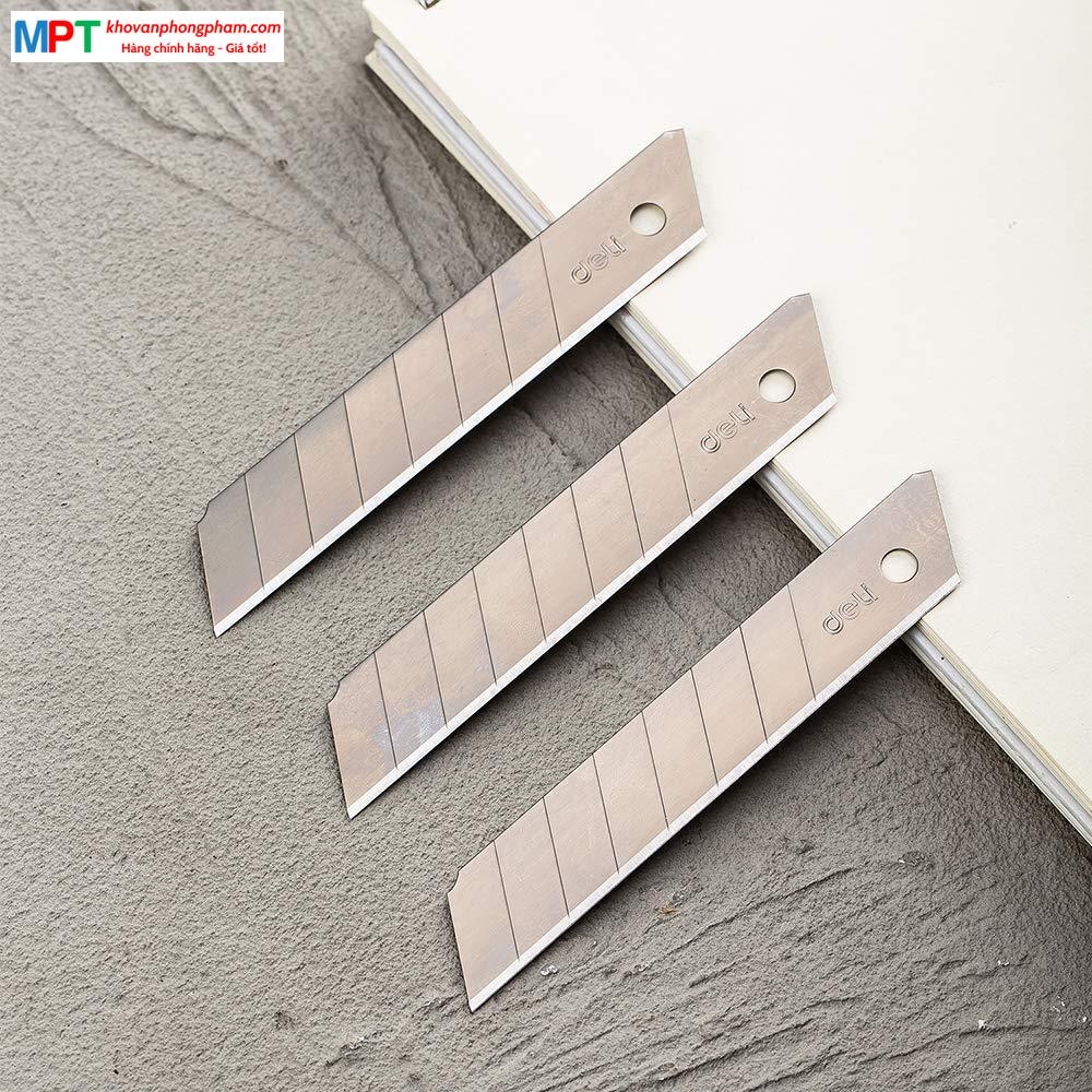 Lưỡi dao rọc giấy Deli 2011 - Lưỡi dao to 18mm