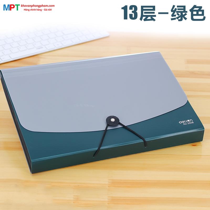 Cặp tài liệu 12 ngăn Deli 5558