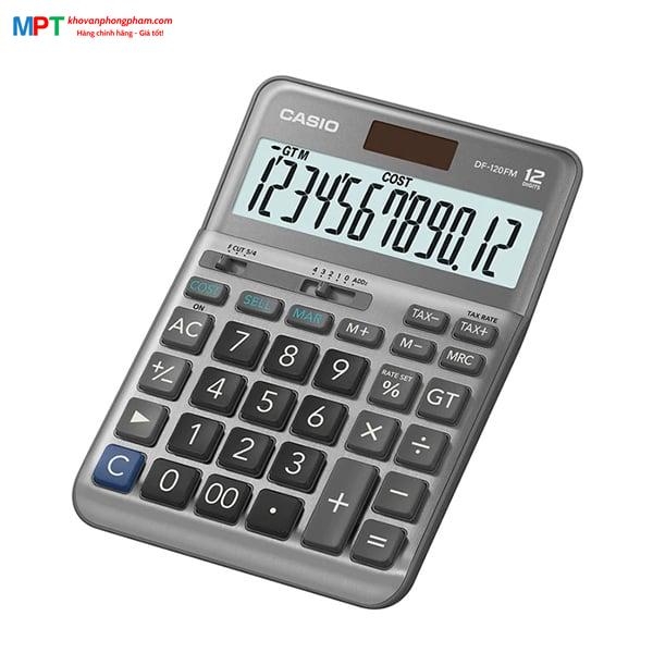 [CHÍNH HÃNG DO BITEX PP] Máy tính Casio DF-120FM-PK màu hồng 12 số - Tặng file 20 lá Double A