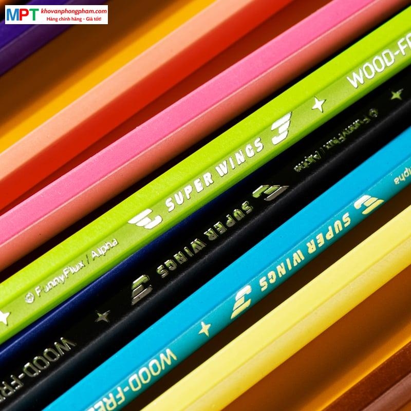 Bút chì màu 24 màu Deli EC126-24 - Họa tiết Super Wings