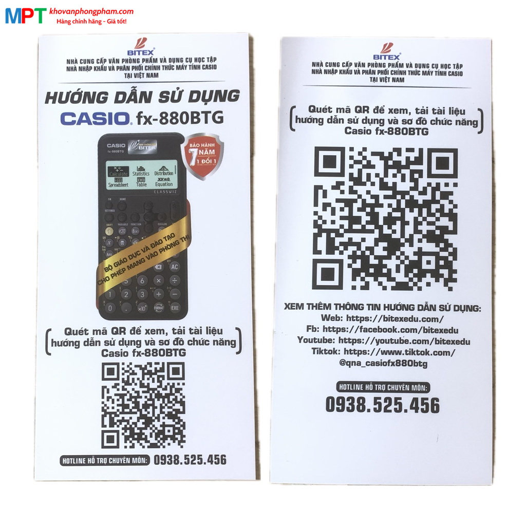 [CHÍNH HÃNG DO BITEX PP] Máy tính Casio FX-570ES PLUS - Tặng 05 bút bi cao cấp hoặc 01 túi clearbag