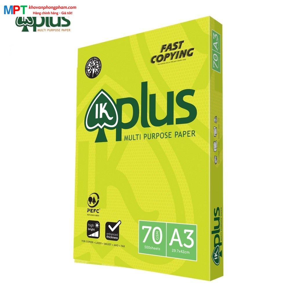 [GIÁ RẺ] Giấy in A3 IK Plus ĐL70gsm