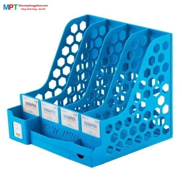 File tài liệu 4 ngăn kèm ống cắm bút Guangbo WJK9392