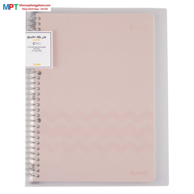 Sổ còng Klong sắt A4 80 tờ Caro 30 lỗ chấu 540 (Binder File Caro)