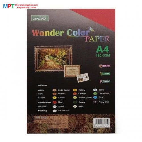Bìa Ganh Zentino A4 10 Tờ ĐL180gsm - Màu RED