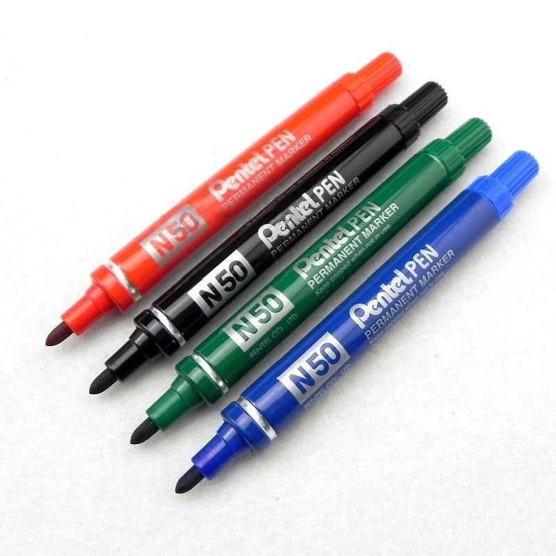 [CHÍNH HÃNG] Bút dạ dầu Pentel N50 - Viết được trên nhiều chất liệu, Mực nhanh khô, không nhòe khi thấm nước