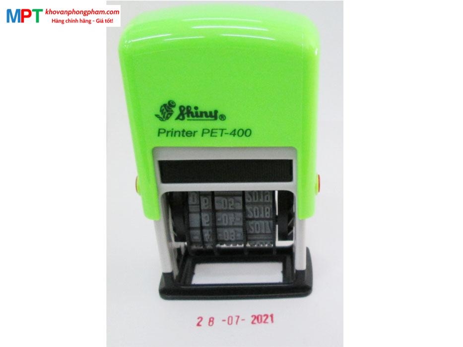 Dấu ngày tháng năm Shiny PET-400