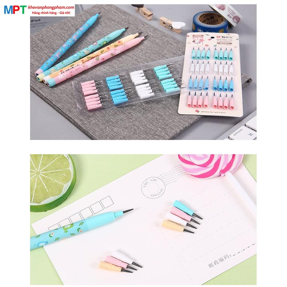 Ruột bút chì khúc HB nhiều màu M&G ASLQ1703 (Vỉ 32 khúc)