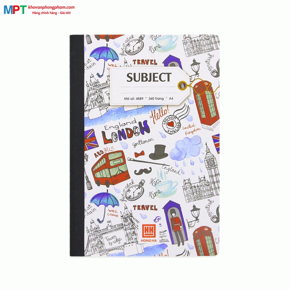 Sổ bìa bồi Hồng Hà Subject A4 360 trang 4589